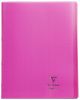 Cahier Clairefontaine Koverbook - 24x32 cm - 140 pages - Sys - rose