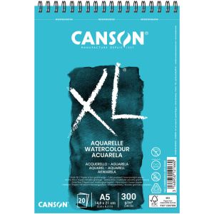 Bloc Papier Aquarelle Canson XL - A5 - 30 Feuilles - 300g/m²