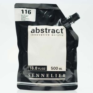 Peinture Acrylique Abstract Sennelier - 500ml - Blanc de titane