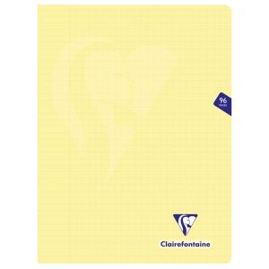 Cahier Clairefontaine Mimesys - 24x32 cm - 96 pages - Séyès - jaune topaze