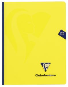 Cahier Clairefontaine Mimesys - 17x22 cm - 192 pages - Séyès - jaune