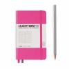 Carnet Leuchtturm rigide - 9x15cm - New pink - Ligné