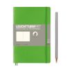 Carnet Leuchtturm souple - 12,5x19cm - Fresh Green - Pages blanches