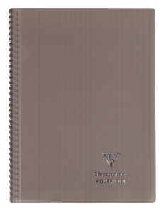 Cahier Clairefontaine Koverbook - A4 - 160 pages – Séyès - gris