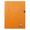 Cahier Clairefontaine Mimesys - 24x32 cm - 48 pages - petits carreaux - orange