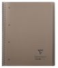 Cahier Clairefontaine Koverbook - A4+ - 160 pages - petits carreaux - gris
