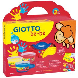 Coffret de 3 Pots de Peinture à Doigts Giotto - 3x100 ml