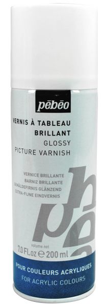 Vernis à tableau brillant Pébéo - Aérosol 200 ml