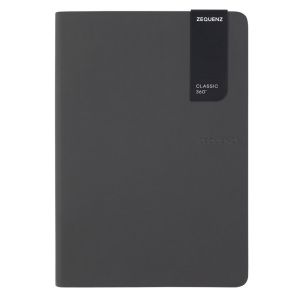 Carnet Zequenz Oberthur - A5 14,8x21 cm - anthracite - pointillés