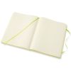 Carnet Moleskine Rigide - 19x25 cm - Pages blanches - Vert citron