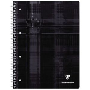 Cahier Clairefontaine Spiralé - A4+ - 160 pages blanches perforées