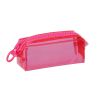 Trousse Transparente Big Zip - rose