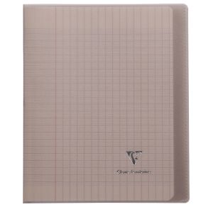 Cahier Clairefontaine Koverbook - 17x22 cm - 96 pages - Séyès - gris