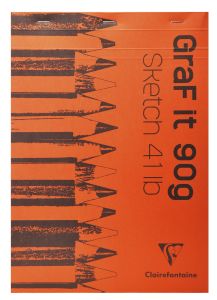 Bloc Papier Dessin Graf It Clairefontaine - A4 (21x29,7cm) - 80 feuilles - 90g/m²