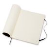 Carnet Moleskine Souple - 19x25 cm - Pages blanches - Noir