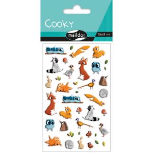 Stickers Cooky Maildor - animaux de la forêt