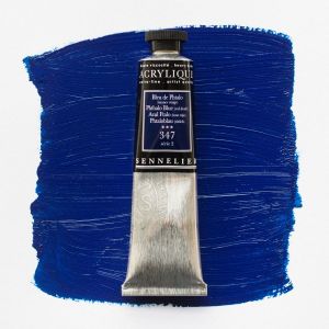 Peinture Acrylique Sennelier - extra-fine - 60ml - bleu de phtalo nuance rouge