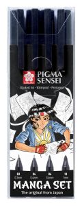 4 Feutres Pigma Sensei Sakura - Manga Set