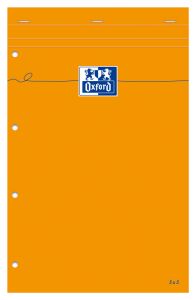 Bloc-Notes Oxford - A4 - 160 pages perforées - petits carreaux