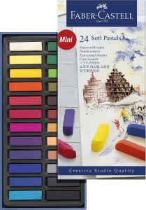 Pastels Tendres mini Faber-Castell - boîte de 24