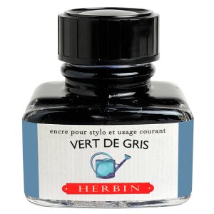 Encre Herbin en flacon "D" - 30 ml - vert de gris