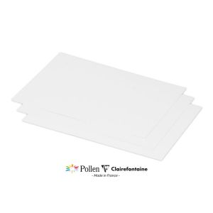 25 Cartes Pollen Clairefontaine - 158x222 mm - blanc