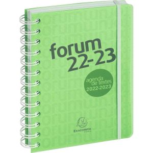 Agenda Scolaire Exacompta forum linicolor - vert