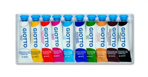 Boîte de 10 Tubes de Peinture Gouache Giotto - 10x10ml