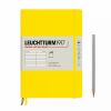 Carnet Leuchtturm souple - 14,5x21cm - Citron - ligné