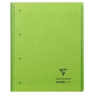 Cahier Clairefontaine Koverbook - A4+ - 160 pages - Séyès - vert