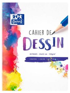 Cahier de Dessin Oxford - 24x32 cm - 24 pages - 120g