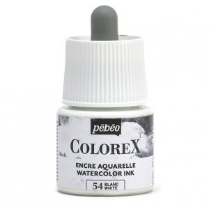 Flacon d'Encre Colorex Pébéo - 45ml - Blanc