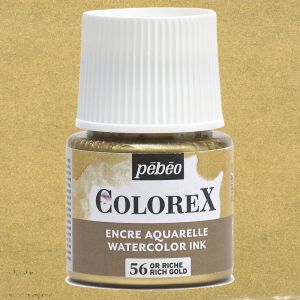 Flacon d'Encre Colorex Pébéo - 45ml - Or riche
