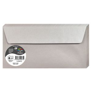 20 Enveloppes Pollen Clairefontaine - 110x220 mm - argent