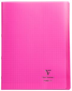 Cahier Clairefontaine Koverbook - 24x32 cm - 48 pages - Séyès - rose