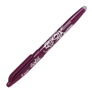 Stylo Frixion Pilot - pointe moyenne 0,7 mm - bordeaux