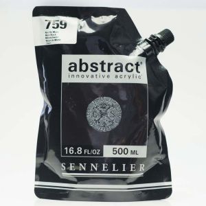 Peinture Acrylique Abstract Sennelier - 500ml - Noir de Mars