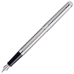 Stylo-Plume Waterman Hémisphère - acier - Plume fine