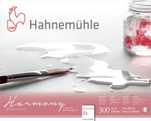 Bloc Papier Aquarelle Harmony Hahnemühle - 300g - grain fin - 24x30 cm