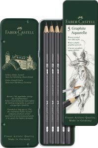 5 Crayons Graphite Aquarellables Faber-Castell