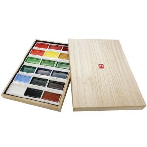 Coffret Aquarelle Japonaise Gansaï Tambi - 18 larges godets