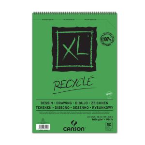 Bloc Papier Recyclé XL Canson - A3 - 50 feuilles - 160 g/m²