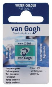 Aquarelle Fine Van Gogh - demi godet - vert turquoise