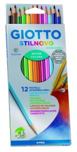 Étui de 12 Crayons de Couleur Aquarellables Giotto