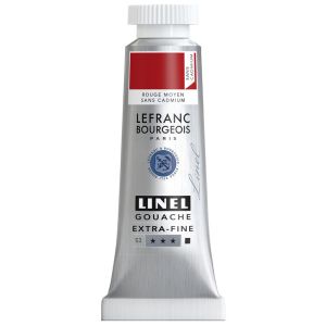 Gouache Extra-Fine Lefranc-Bourgeois - 14ml - Rouge moyen sans cadmium