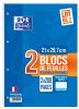 Lot de 2 Blocs-Notes Oxford - A4 - 2x200 pages perfores - Sys