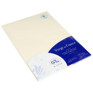 Papier Lalo Vergé de France - 50 feuilles A4 - 100g - ivoire