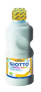 Flacon de Gouache Lavable Giotto - 250ml - blanc