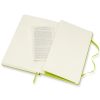 Carnet Moleskine Rigide - 13x21 cm - Pages blanches - Citron vert