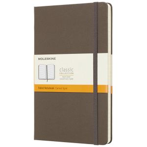 Carnet Moleskine Rigide - 13x21 cm - Ligné - Chataîgne